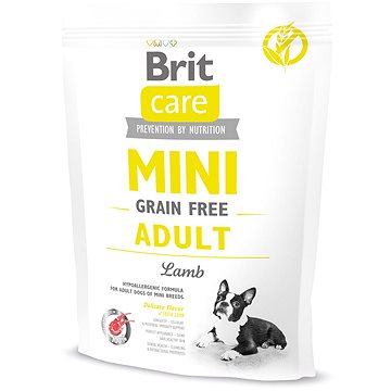 Brit Care mini grain free adult lamb 400 g