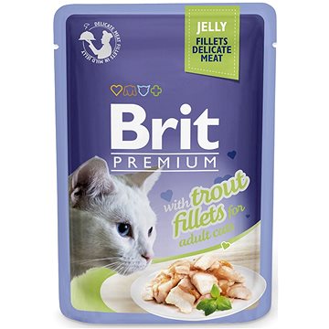 Brit Premium Cat Delicate Fillets in Jelly with Trout 85 g