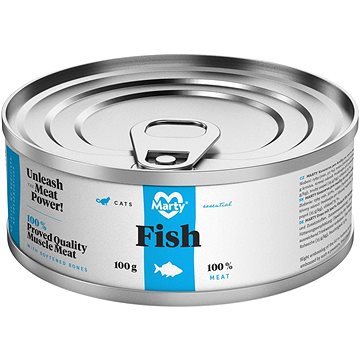 MARTY Essential pre mačky 100 % mäso – rybia 100 g