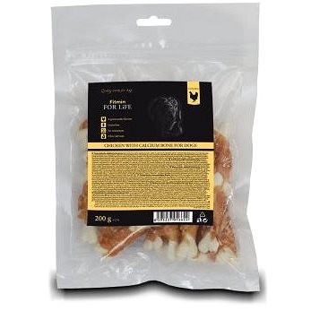 Fitmin For Life Kuracie mäso na kalciové kosti pochúťka pre psov 200 g