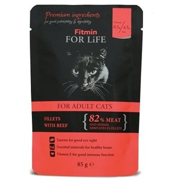 Fitmin For Life Hovädzia kapsička pre mačky 85 g