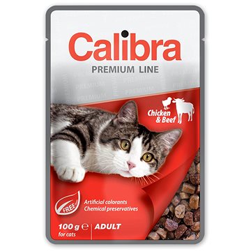 Calibra Cat kapsička Premium Adult Chicken & Beef 100 g