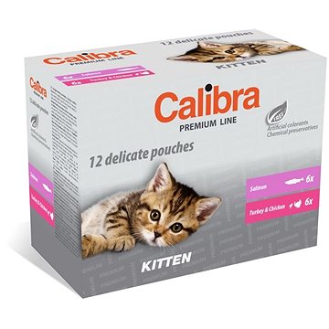 Calibra Cat kapsička Premium Kitten multipack 12× 100 g