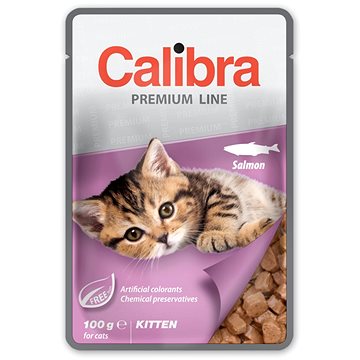 Calibra Cat, kapsička Premium Kitten Salmon, 100 g
