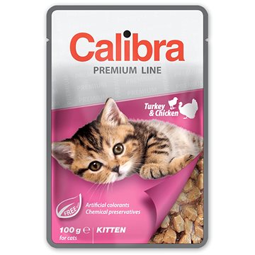 Calibra Cat kapsička Premium Kitten Turkey & Chicken 100 g