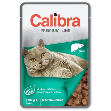 Calibra Cat kapsička Premium Sterilised Liver 100 g
