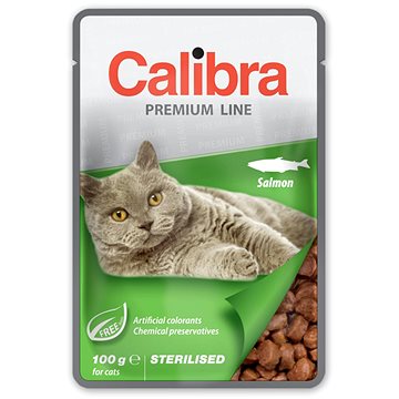 Calibra Cat kapsička Premium Sterilised Salmon 100 g