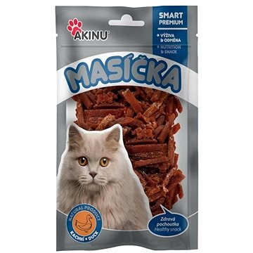 Akinu - Kačacie rezančeky pre mačky, 50 g