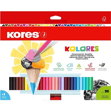 E-shop KORES KOLORES Buntstifte - 36 Farben