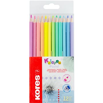 E-shop KORES KOLORES Pastell Buntstifte - 12 Farben