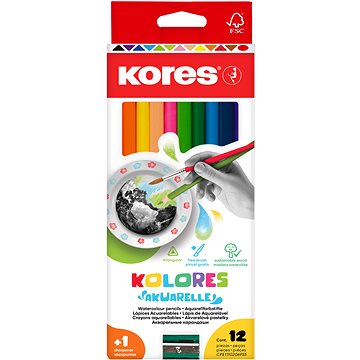 E-shop KORES AKUARELLE Buntstifte - 12 Farben