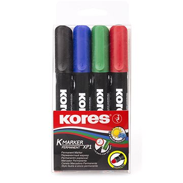 E-shop KORES K-MARKER Permanentmarker - breit - Set mit 4 Farben