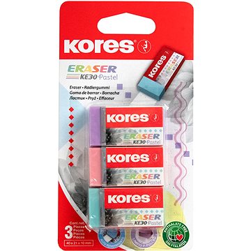 E-shop KORES KE30 40 x 21 x 10 mm, Farbmix pastellfarben - 3er-Set