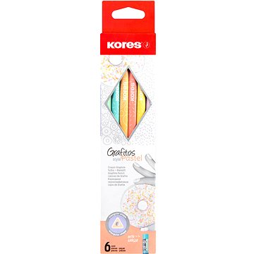 E-shop KORES Grafitos Style Pastel HB, dreieckig - 6er Set