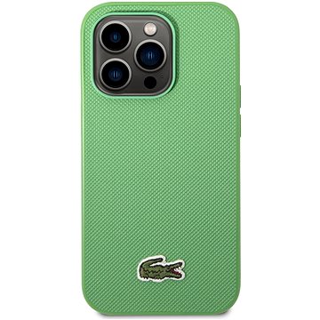 E-shop Lacoste Iconic Petit Pique Logo Handyhülle für die Rückseite für iPhone 14 Pro Grün