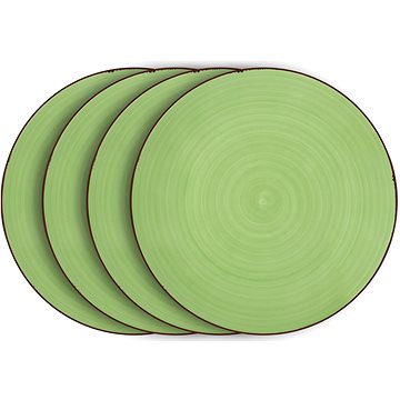 LAMART Set mělkých talířů 4 ks zelené LT9055 HAPPY