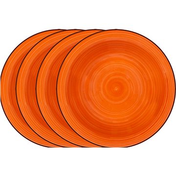 LAMART Set hlubokých talířů 4 ks oranžové LT9063 HAPPY