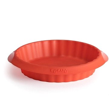LEKUE Silikonové formy na tartaletky Lékué Single Tartelette Mould 12 cm, 4ks | červená