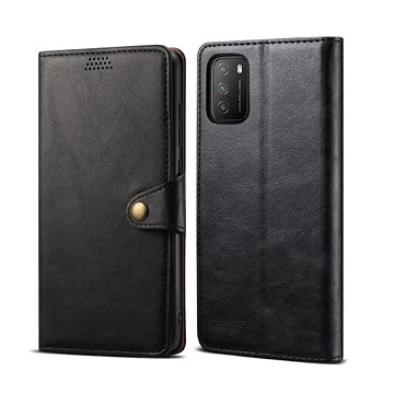 Lenuo Leather pro Xiaomi Poco M3, černé
