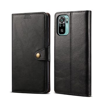 Lenuo Leather pro Xiaomi Redmi Note 10, černé