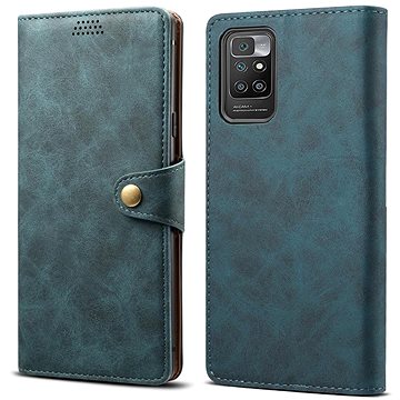 E-shop Lenuo Leather Flip-Case für Xiaomi Redmi 10 - blau