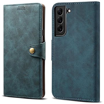 E-shop Lenuo Leather Flip Case für Samsung Galaxy S22 5G - blau