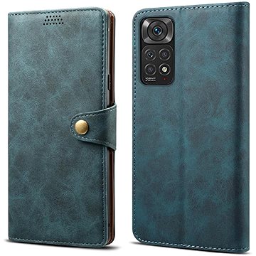 Lenuo Leather Flip-Hülle für Xiaomi Redmi Note 11 Pro/Pro 5G, blau