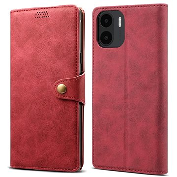 E-shop Lenuo Leder Flip-Case für Xiaomi Redmi A1 - rot