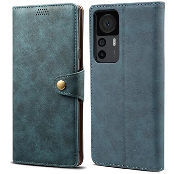 E-shop Lenuo Leder Flip-Case für Xiaomi 12T/12T Pro - blau