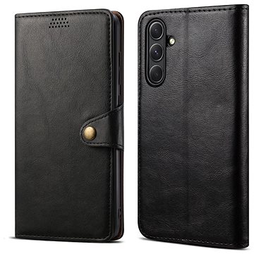 E-shop Lenuo Leather Klapphülle für Samsung Galaxy A34 5G, schwarz