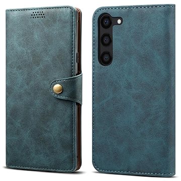 E-shop Lenuo Leather Klapphülle für Samsung Galaxy S23, blau
