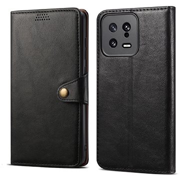 E-shop Lenuo Leather Klapphülle für Xiaomi 13, schwarz