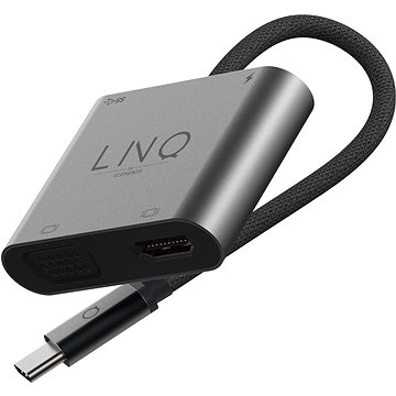 E-shop LINQ 4K HDMI Adapter with PD, USB-A and VGA