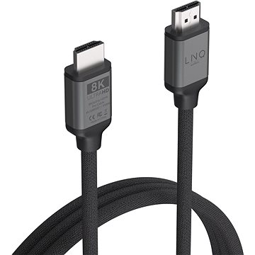 LINQ 8K/60Hz PRO Cable HDMI to HDMI, Ultra Certified -2m - Space Grey