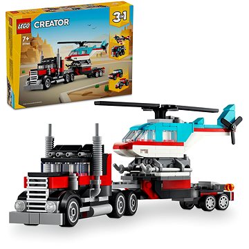 E-shop LEGO® Creator 3 v 1 31146 Tieflader mit Hubschrauber