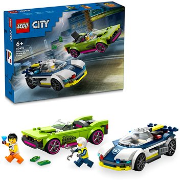 E-shop LEGO® City 60415 Verfolgungsjagd mit Polizeiauto und Muscle Car