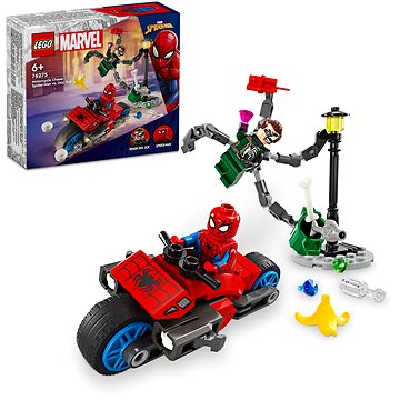 E-shop LEGO® Marvel 76275 Motorrad-Verfolgungsjagd: Spider-Man vs. Doc Ock