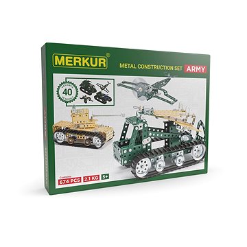 E-shop Merkur Metallbaukasten Panzer-Set Army Set