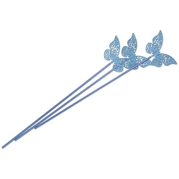Ashleigh & Burwood Tyčinky do difuzéru, polyester, modré s motýlem, 3 ks, délka 28 cm