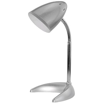 Avide Stolní lampa E27 stříbrná se základnou ve tvaru C