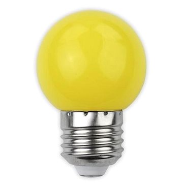 AVIDE Barevná LED žárovka E27 1W 30lm žlutá
