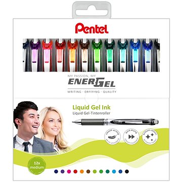 E-shop PENTEL Energel BL77-12, 0,7 mm - Set mit 12 Farben