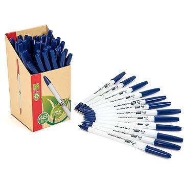 E-shop LUXOR 512/48BX ECO Stick Kugelschreiber - blau - Packung mit 48 Stück