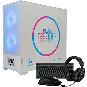 E-shop AlzaPC GameBox Prime Logitech Edition - i5 / RTX4060Ti / Weiß + Logitech G PRO Gaming-Set
