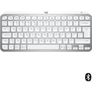 E-shop Logitech MX Keys Mini Minimalist Wireless Illuminated Keyboard - Pale Grey - US INTL