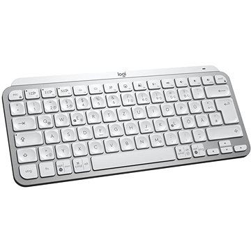 E-shop Logitech MX Keys Mini Minimalist Wireless Illuminated Keyboard, Pale Grey - DE