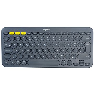 Logitech Bluetooth Multi-Device Keyboard K380, temně šedá - CZ/SK