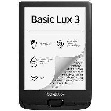 PocketBook 617 Basic Lux 3 Ink Black, černý