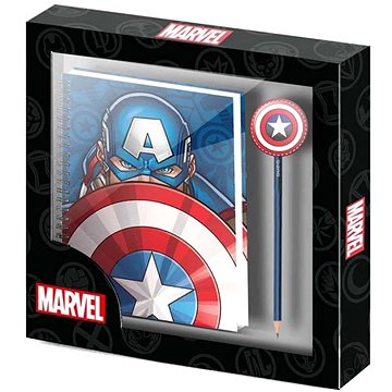 Marvel: Captain America - zápisník A5 s propiskou
