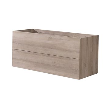Aira desk, koupelnová skříňka, dub, 2 zásuvky, 1210x530x460 mm